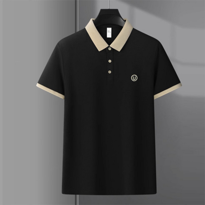 Goodif 男士涼爽Polo領日常商務休閒短袖T恤