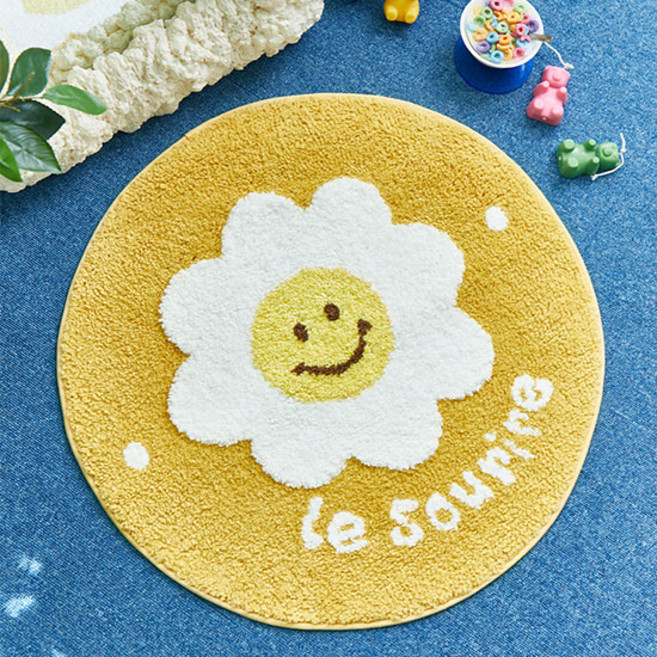 쉬즈홈 데이츄 자카드 발매트, 옐로우