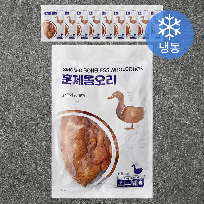 랜시 훈제 통오리 (냉동), 900g, 10개