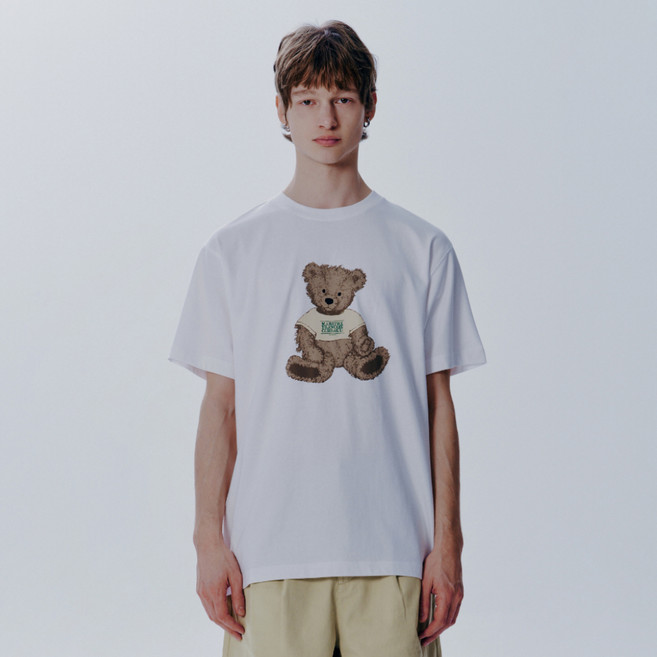 MaritheFrancoisGirbaud 男女通用 DOODLE BEAR TEE, 白色