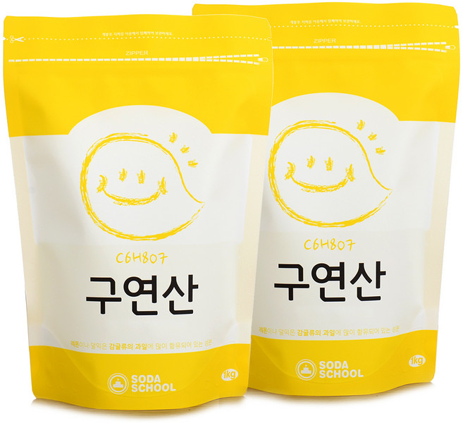 소다스쿨 구연산, 1kg, 2개