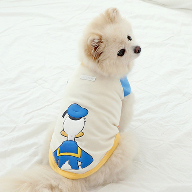 이츠독 강아지 디즈니 고잉 순면 티셔츠, Donald, 1개