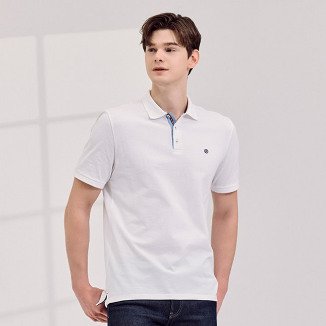 세르즈블랑코 남성용 피케 폴로 카라 반팔 티셔츠