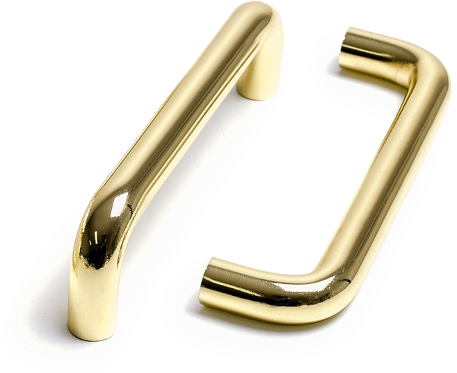 손잡이세상 베이직 2구 가구손잡이 골드 14mm, 2개