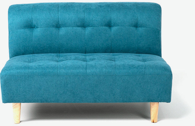 에보니아 112 패브릭 2인용 소파, 아쿠아블루