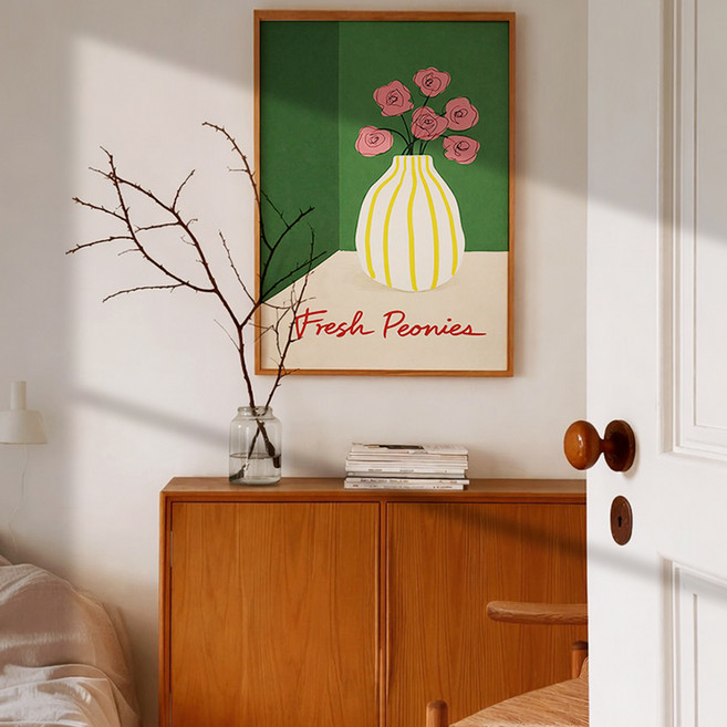 홈 카페 포스터 레나의 피오니