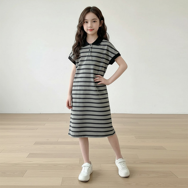 꼰띠키즈 핑크비 롬드래빗 원피스