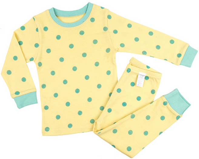 메이키즈 아동용 파스텔도트 30수 후라이스 상하 세트