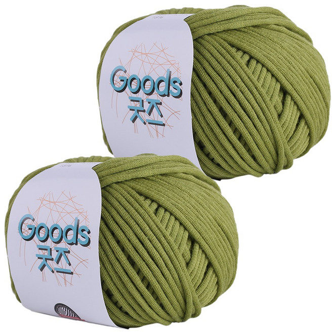 마마니트 굿즈 뜨개실 2p, 23 올리브그린, 2개