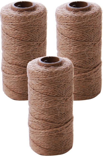 麻繩 2mm 3入, 米色, 100m