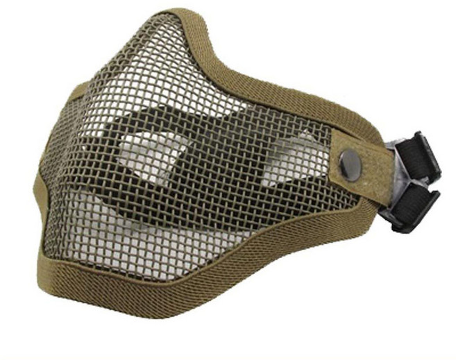 월드25 밀리터리 스틸메쉬 마우스가드 AA228, 1개, 카키