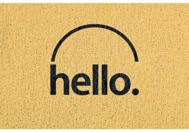 더자카 미끄럼방지 먼지제거 코일 현관 매트 FREE, 옐로우, 1개