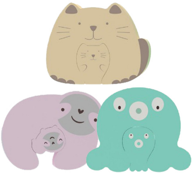 꼬사 애니멀 문쾅방지 안전 도어쿠션 3종, 고양이 + 문어 + 나무늘보, 1개