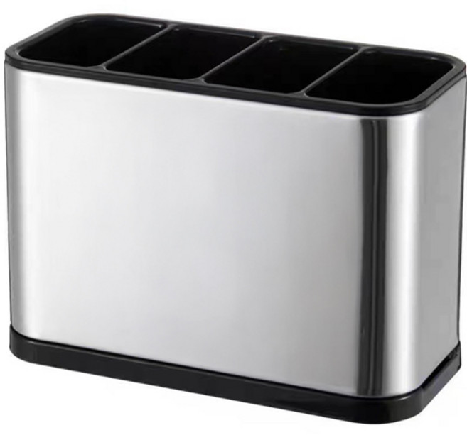 아리코 스텐430 4구 수저 조리도구통, 혼합색상, 1개