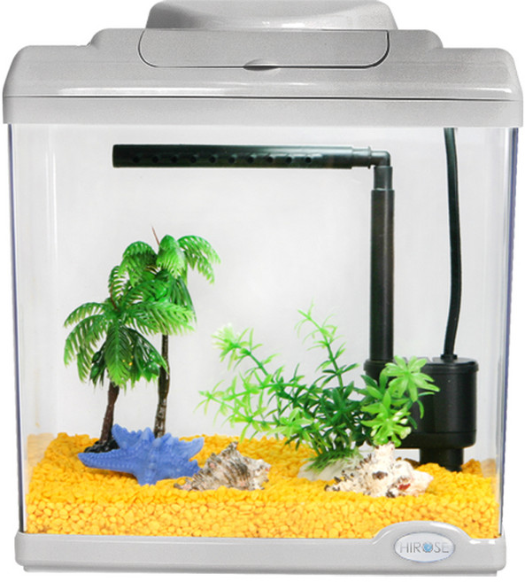 히로세 올인원 어항 RICO-L25, SILVER, 1개