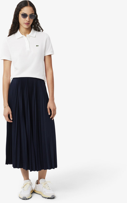 라코스테 여성용 에센셜 롱 플리츠 스커트 JF1402-56G