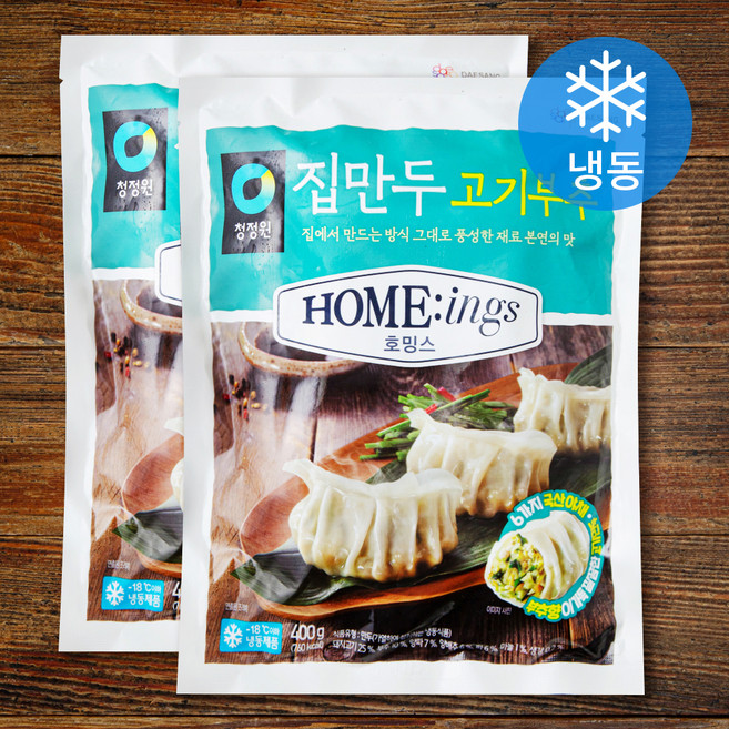 호밍스 집만두 고기부추 (냉동), 400g, 2개