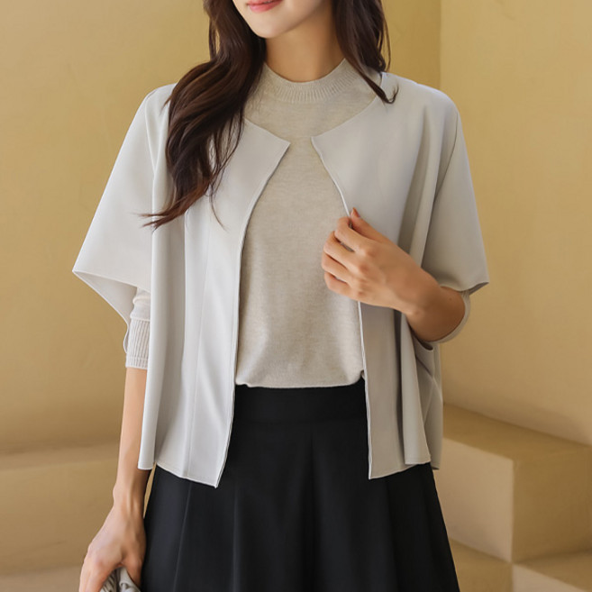 바네사빈 여성용 스판 가오리핏 조끼 베스트 v00365