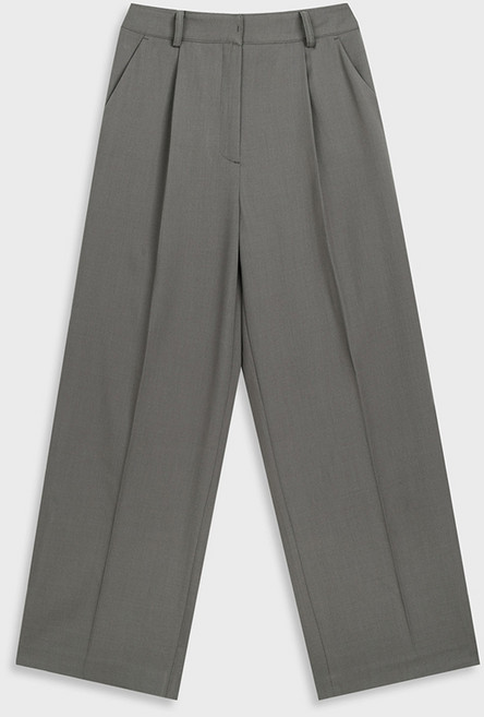 미쏘 여성용 10부 원턱 와이드 슬랙스