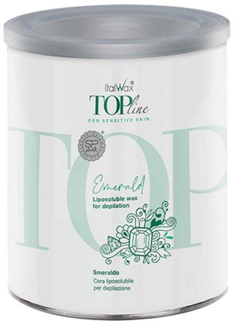 Italwax ​義朵熱蠟 頂級系列 罐裝祖母綠軟蠟 全身部位適用, 800g, 1個