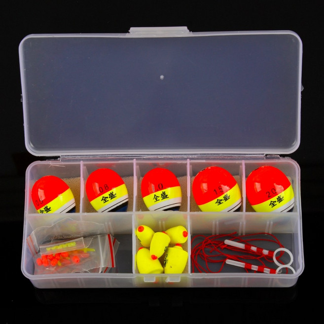 999피싱 낚시 수정 구멍찌 채비, 1개, 혼합색상