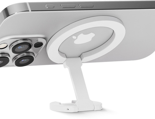 윌코 맥세이프 양면자석 그립 스마트 톡 거치대, 화이트, 1개