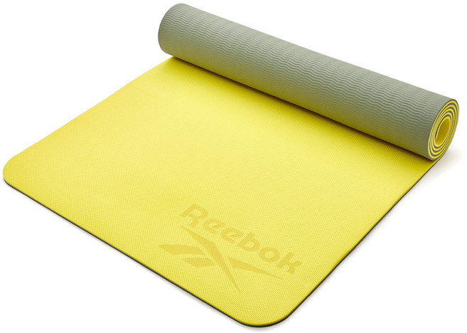 Reebok 銳步 雙面瑜珈墊 6mm RAYG-11042, 綠色