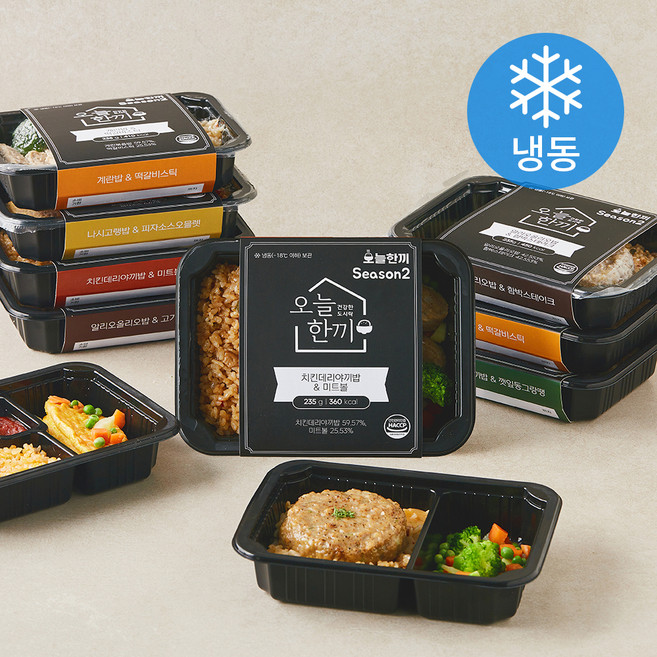 오늘한끼 시즌 2 6종 x 2p 세트 (냉동) 2806g, 1세트