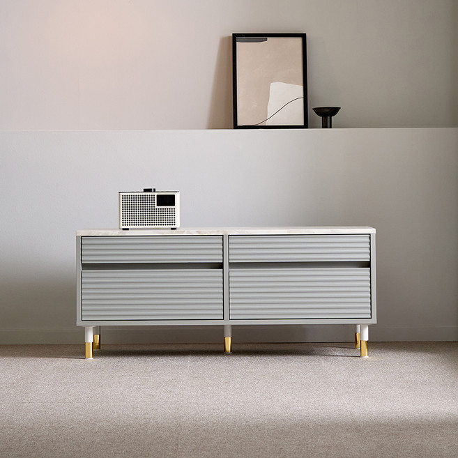 신영원목 코너 티비다이 1150 방문설치, 그레이대리석