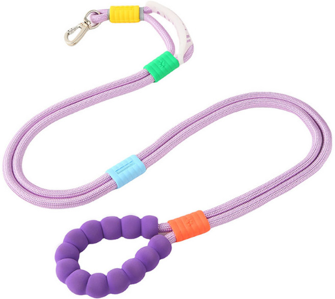 딩동펫 강아지 포동 멀티 핸즈프리 산책 리드줄, 퍼플, 1개
