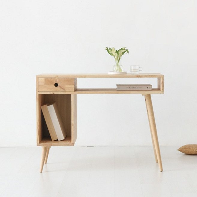 마켓비 벤쿠 고무나무 책상 10040