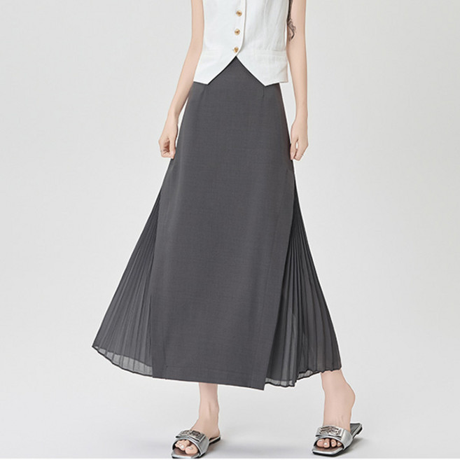 포플러앤씨 아인 플리츠 롱 스커트 P25FSK072206