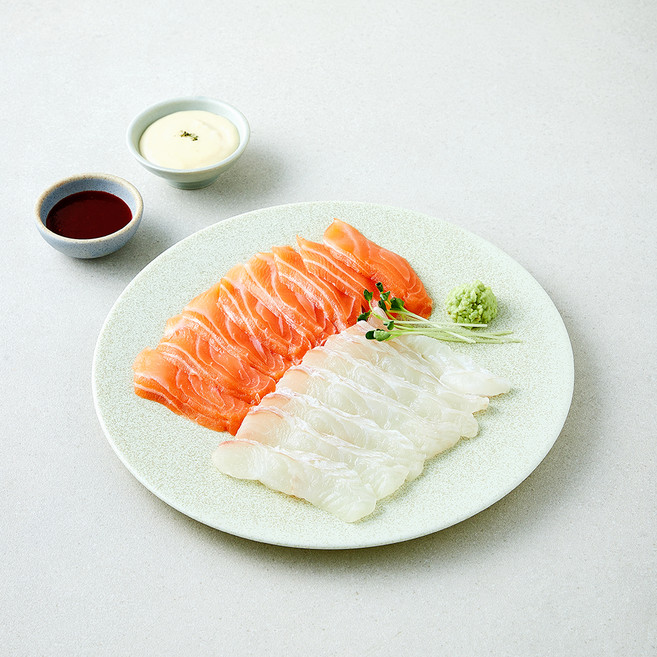 은하수산 광어 & 연어회 세트 (냉장), 1개, 200g