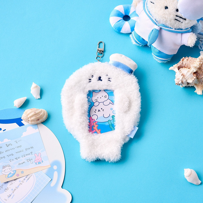BUTTERSHOP 海洋海豹照片小卡鑰匙圈