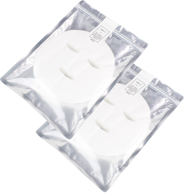 [비건뷰티] 코아코스 DIY 스킨솔루션 마스크시트 순면거즈 50p, 2개