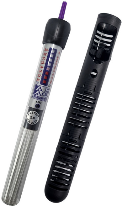 필그린 수족관 온도조절 히터 + 히터 보호커버 + 흡착고무 2p 세트 PH-100, 1세트