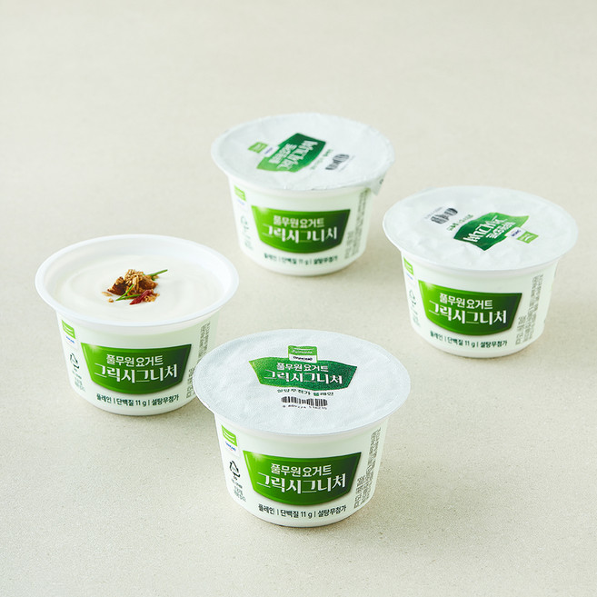 풀무원 그릭시그니처 컵플레인 4개입, 600g, 1개