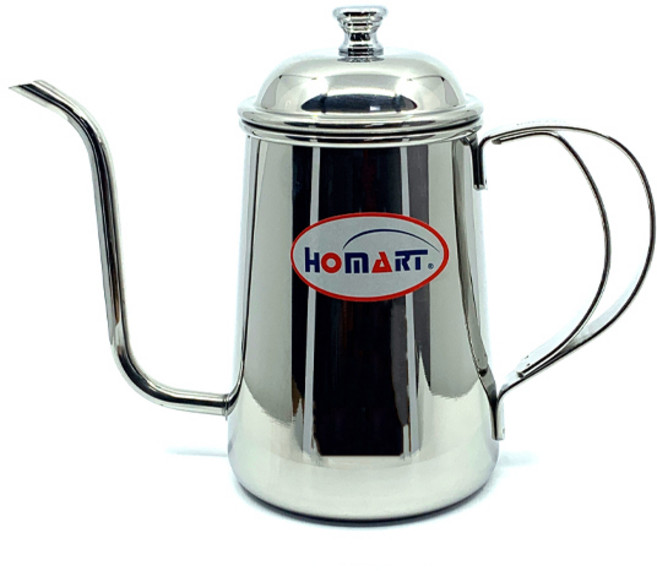 HOMART NEW 유광 드립주전자 8807-M 700ml, 스테인레스, 1개