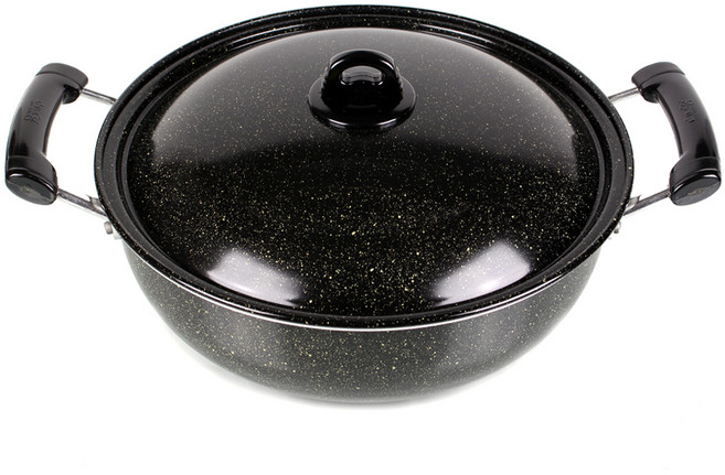 삐아또 업소용 대형 코팅 볶음팬, 30cm, 1개