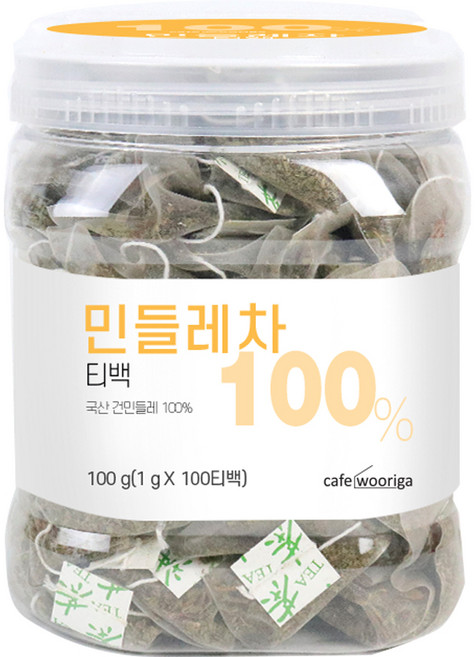 우리가스토리 국산 민들레차 티백 100p, 1g, 100개입, 1개