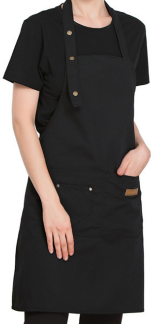 防水帆布 工作用圍裙, 1個, 黑色