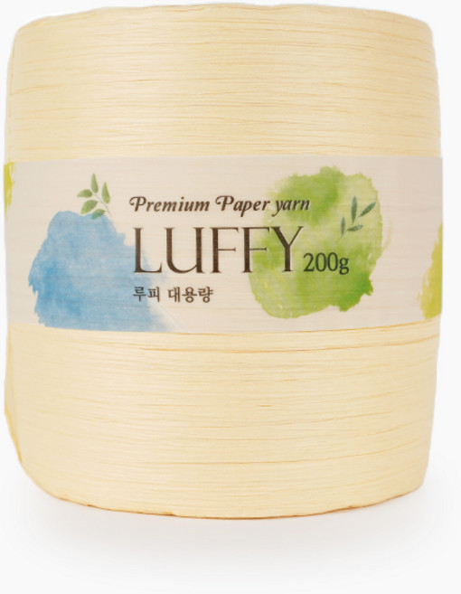 SEVY Loopy大容量紙編織線 200g, 44.香草色, 1個