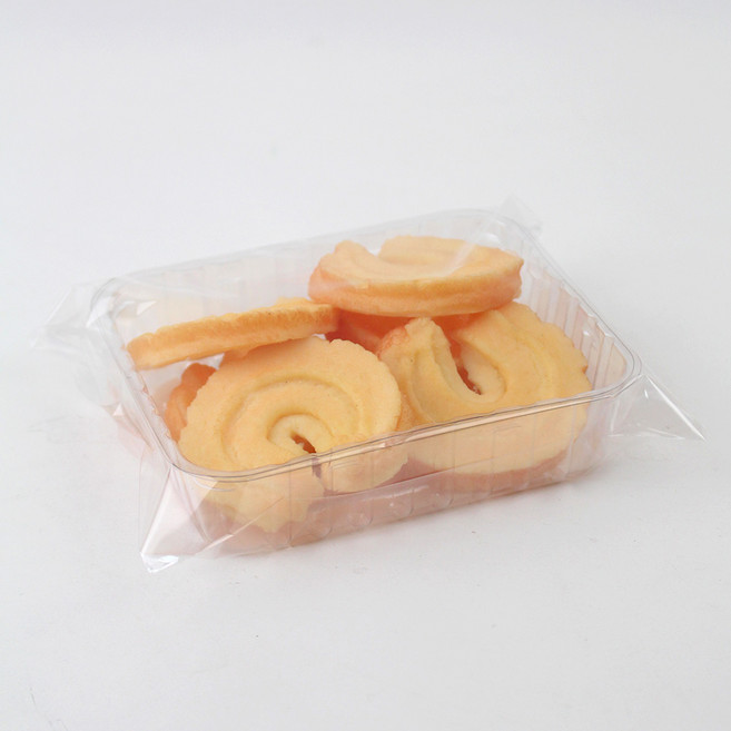 아이엔피 투명 PET 쿠키 트레이 9 x 7 x 2 cm + 투명 OPP 13 x 13 x 4 cm 세트 SH-41, 25세트