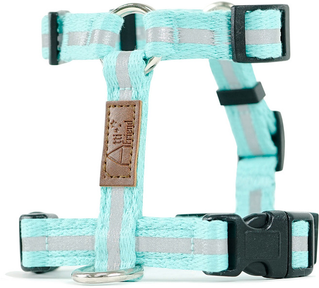 아띠지기 반사형 강아지 쓰리엠 에이치형 하네스, 민트, 1개