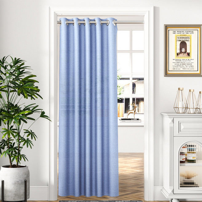 엑스터 모던 심플 도어 아일렛형 공간분리 가림막커튼