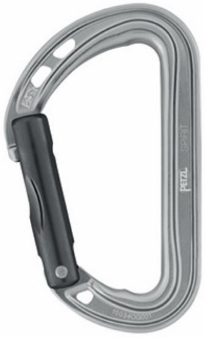 페츨 스피릿 직선형 암벽등반 클라이밍 D형 카라비너 AP-M061AA00, 그레이