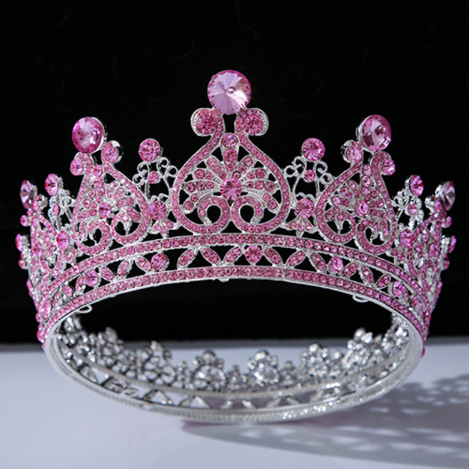 Estella 自助婚紗 YG170 奢華亮銀皇冠 EST20, 粉紅色(EST204), 1個