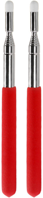 코히모 휴대용 접이식 길이조절 가이드봉 7단 100cm 4W126, 2개, 레드