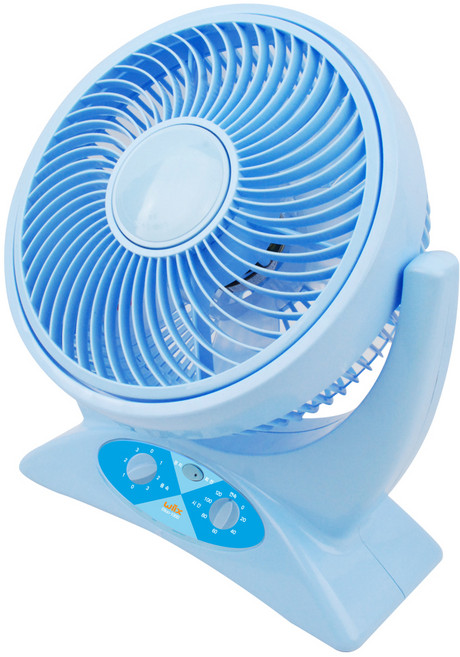 윅스 박스팬 미니 선풍기, Elloo-1000, 블루
