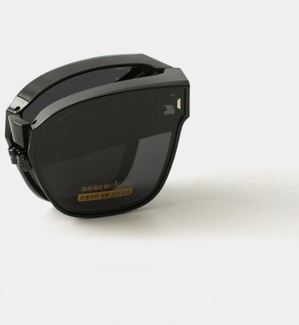 넥스픽 접이식 편광 선글라스, 유광블랙, 1개